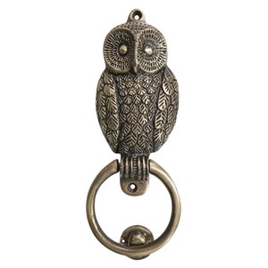 Shristy Hardware &quot;Owl Ring&quot; Decorative Iron Door Knocker