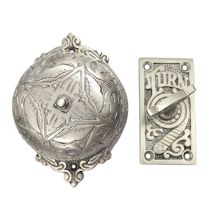 Shristy Hardware &quot;Sarah&quot; Brass Decorative Door Bell–Victorian Home Ringer Bell–Brass Twist Calling Bell–Mechanical Doorbell for Home
