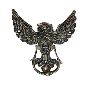 Shristy Hardware Owl Fly Decorative Brass Door Knocker