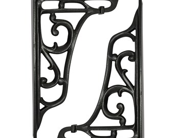 Shristy Hardware "Ananias" Black Antique Iron Shelf Bracket Supplied as 2 Pcs Per Pack
