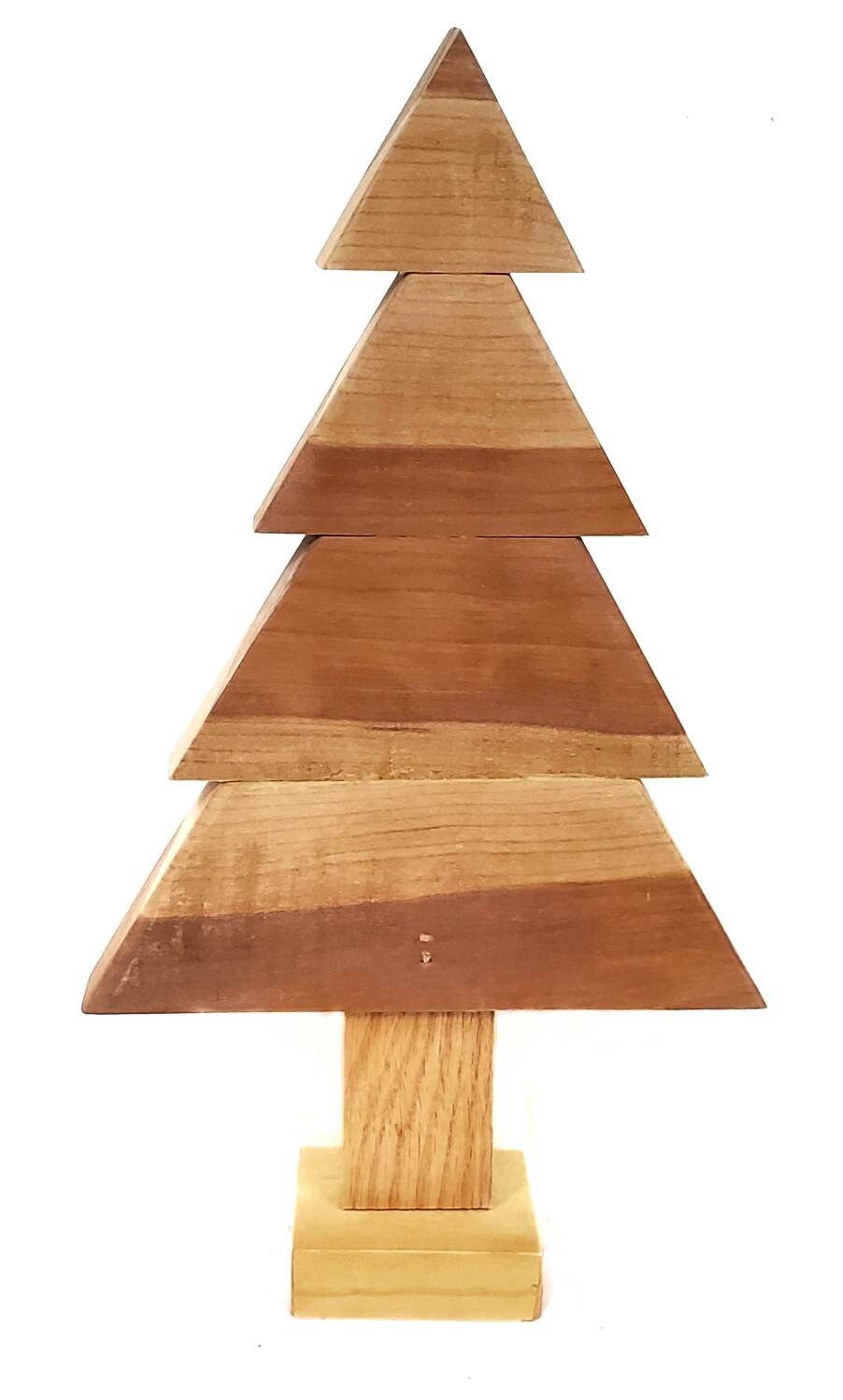 Wooden Trees Figures Handmade 2d Natural Wood Handmade tabletop