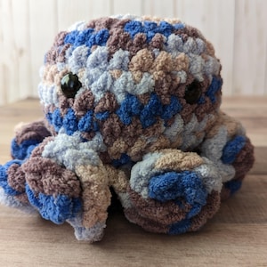 Handmade Crochet Octopus Amigurumi: Multicolored Plush Stuffed Animal