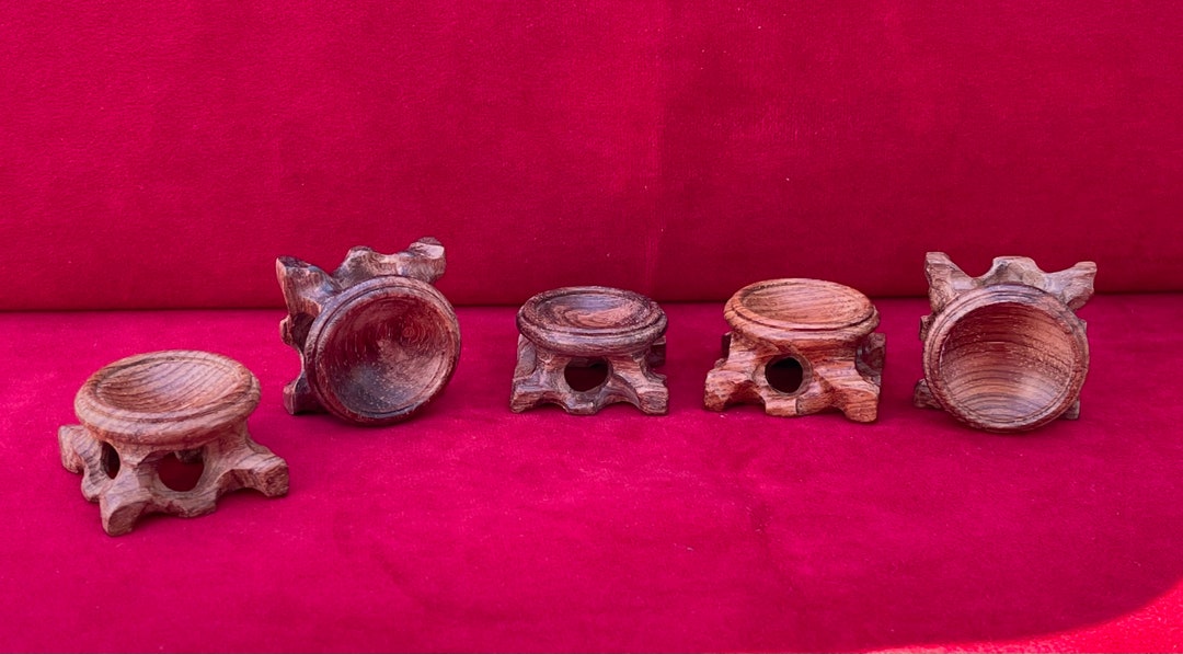 Wooden Sphere Holder Etsy