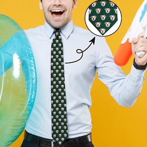 Personalisierte Foto-Krawatte, kundenspezifische PartyTie der Männer, Individuell bedruckte Krawatten, Haustiere / Gesichter auf einer Krawatte, lustiges Geschenk İdea, Vatertagsgeschenke,