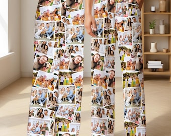 Pijamas con foto personalizada, pantalones de pijama con imagen, pijamas personalizados