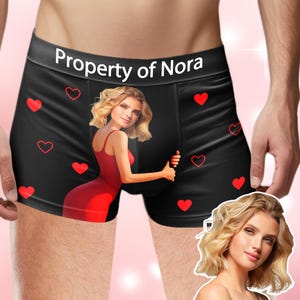 Personalized Face Boxers,Custom Photo Underwear,Men Boxers Briefs,Groom Boxers,Birthday Gifts