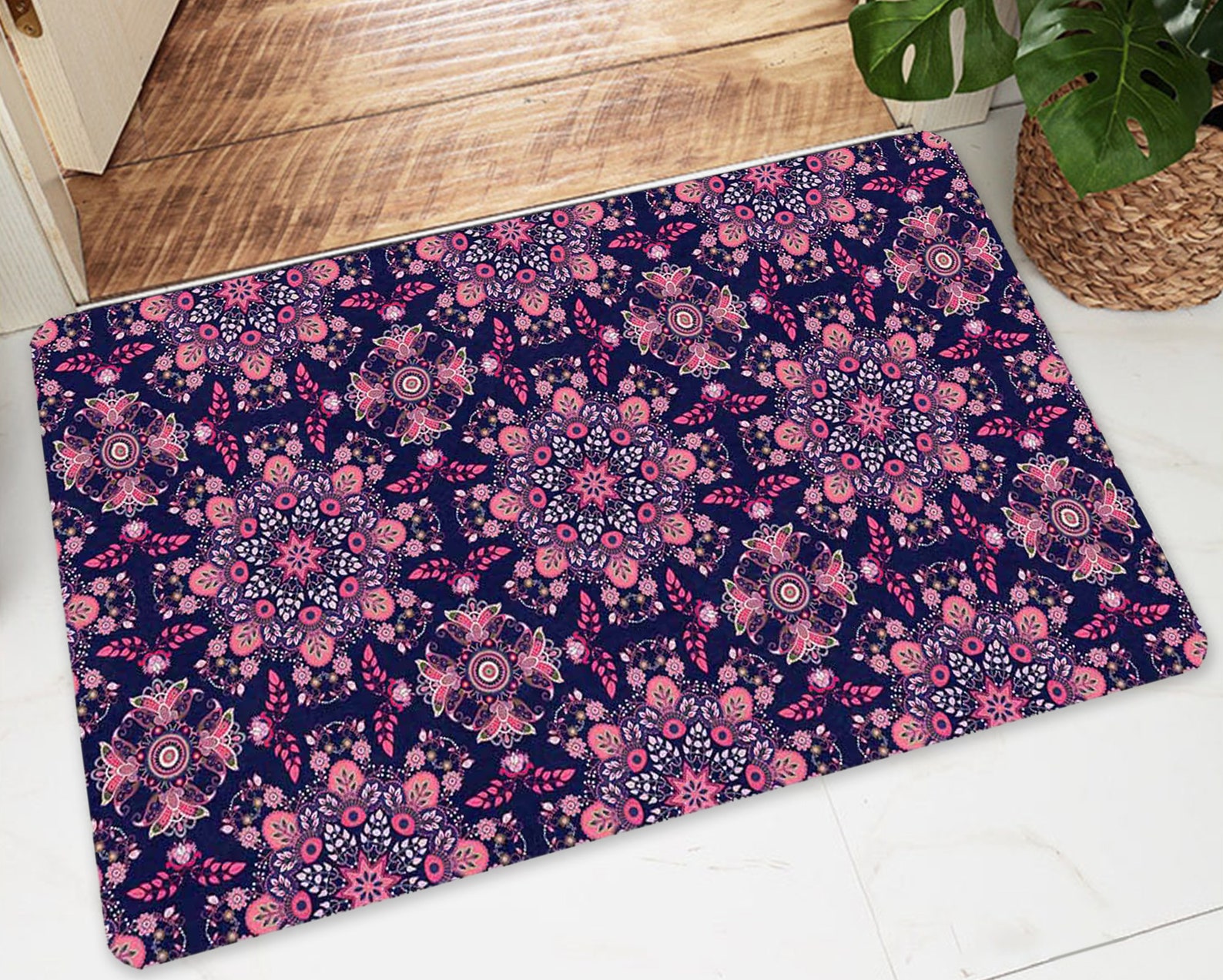 Moroccan Pattern Doormat Creative Door Mat Welcome Doormat | Etsy