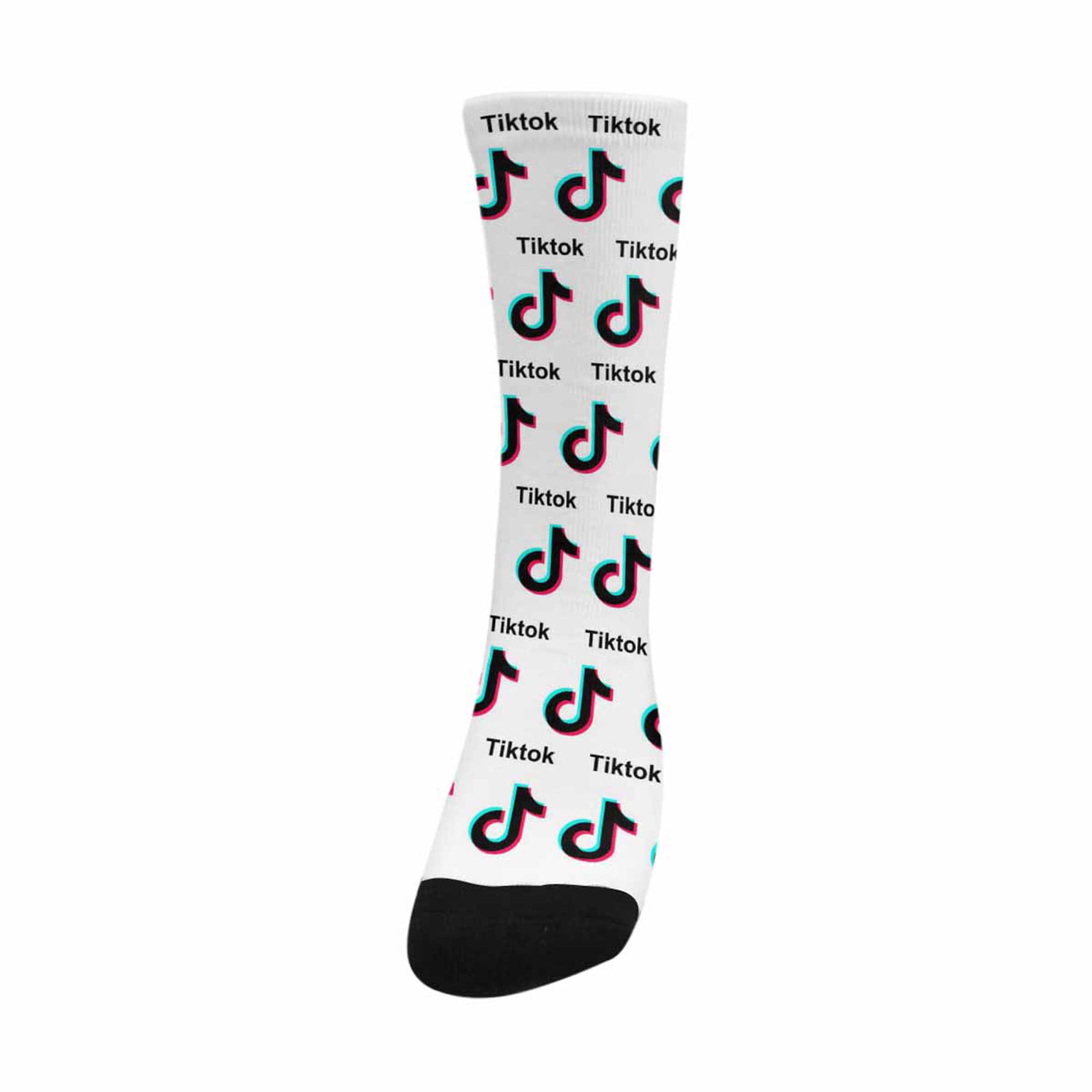 TikTok Socks White Socks Fashion Socks Socks Funny Socks Etsy
