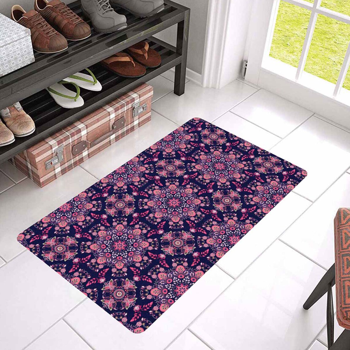 Moroccan Pattern Doormat Creative Door Mat Doormat Etsy
