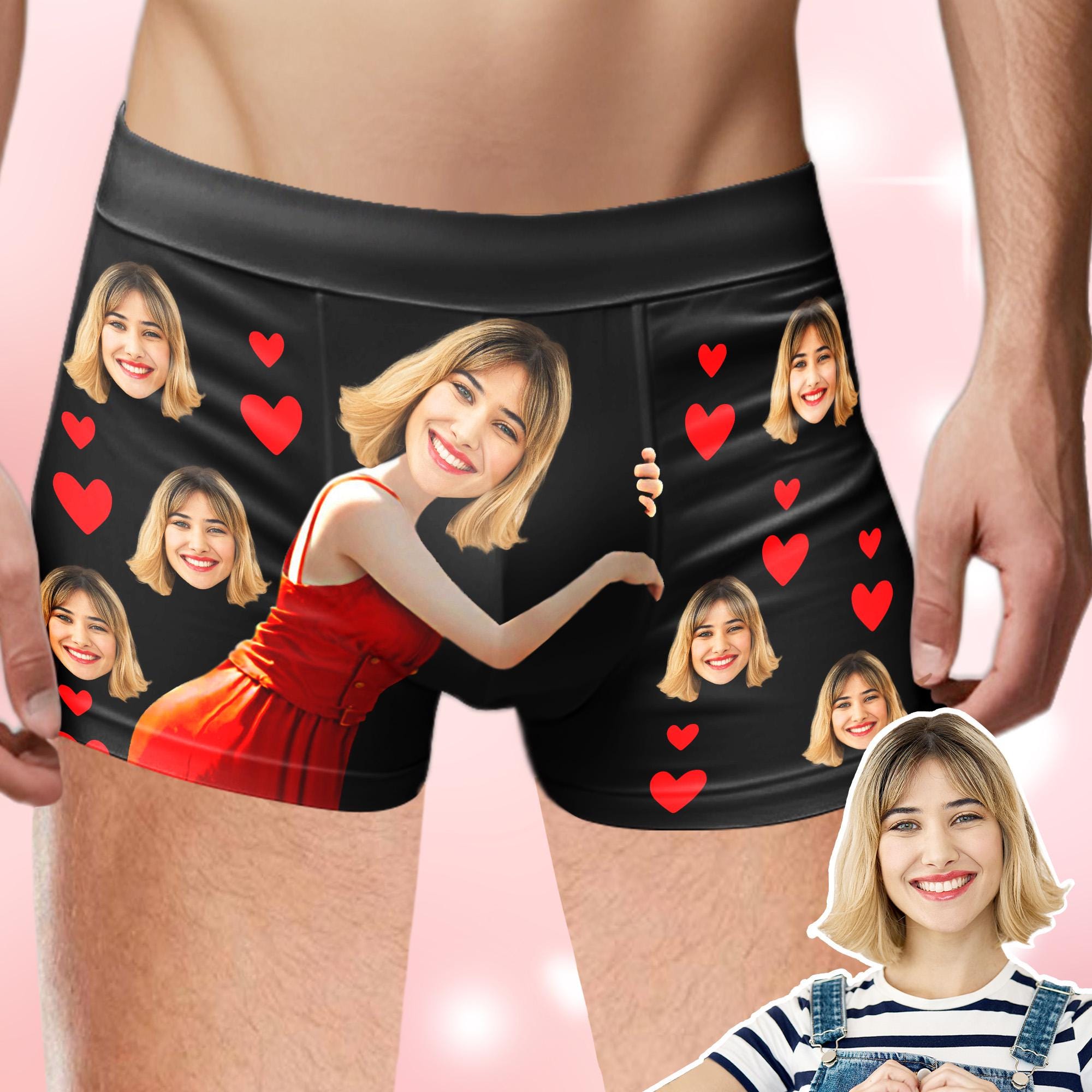 Personalized Face Boxers, Custom Photo Underwear, Anniversary Gift - Etsy
