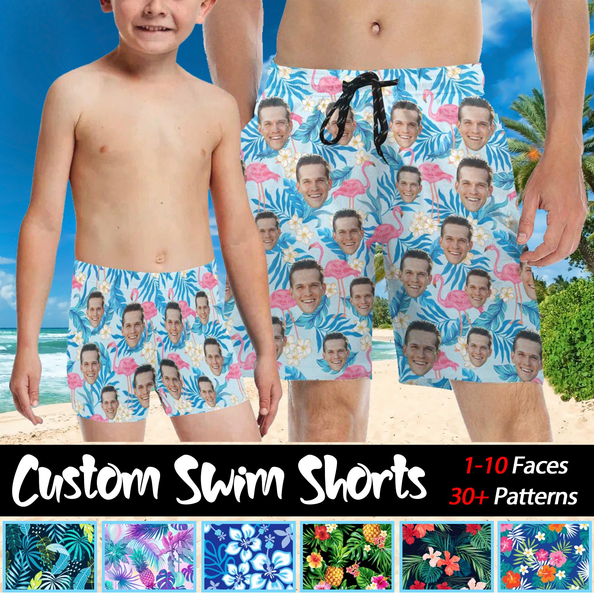 Sewing & Fiber Plus Size Boys Swim Trunks PDF Sewing Pattern Sizes 14