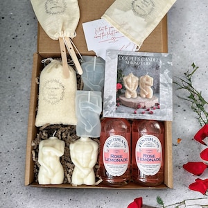 Date night in box for two,Valentin's candle making kit,experience box,activity for couple,Valentine's gift for him,Couple DIY,romantic gift