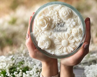 Eid Mubarak Scented Candle: Ramadan Gift, Islamic Home Decor