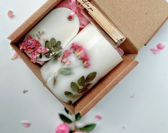 Birthday gift box,candle gift box,gift hamper for her,housewarming gift,gift for her,gift set for mum,vegan gift,scented candle box, soy wax