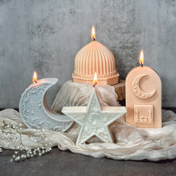 Ramadan Large Scented Candle gift,Eid Mubarak gifts,Eid Islamic home decor,gift for Family and friends,Ramadan Kareem celebration gift vegan