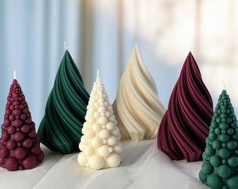 Large Christmas Tree Candle,Winter Candle,Christmas table candle,Christmas ornaments,Christmas decor,festive candle,christmas gift for her