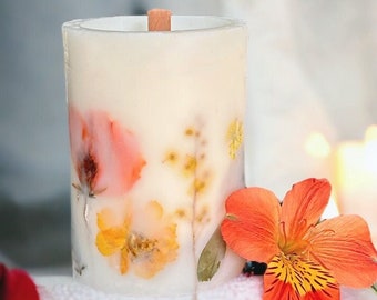 Decorating Candles with Dried Flowers: DIYs в журнале Ярмарки Мастеров