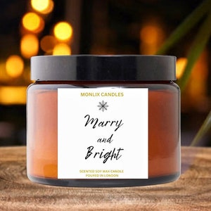 Christmas Spice Candle,Christmas gift for her,Winter scented candle,Stocking filler,Secret Santa gift,Festive candle,Amber glass jar candle