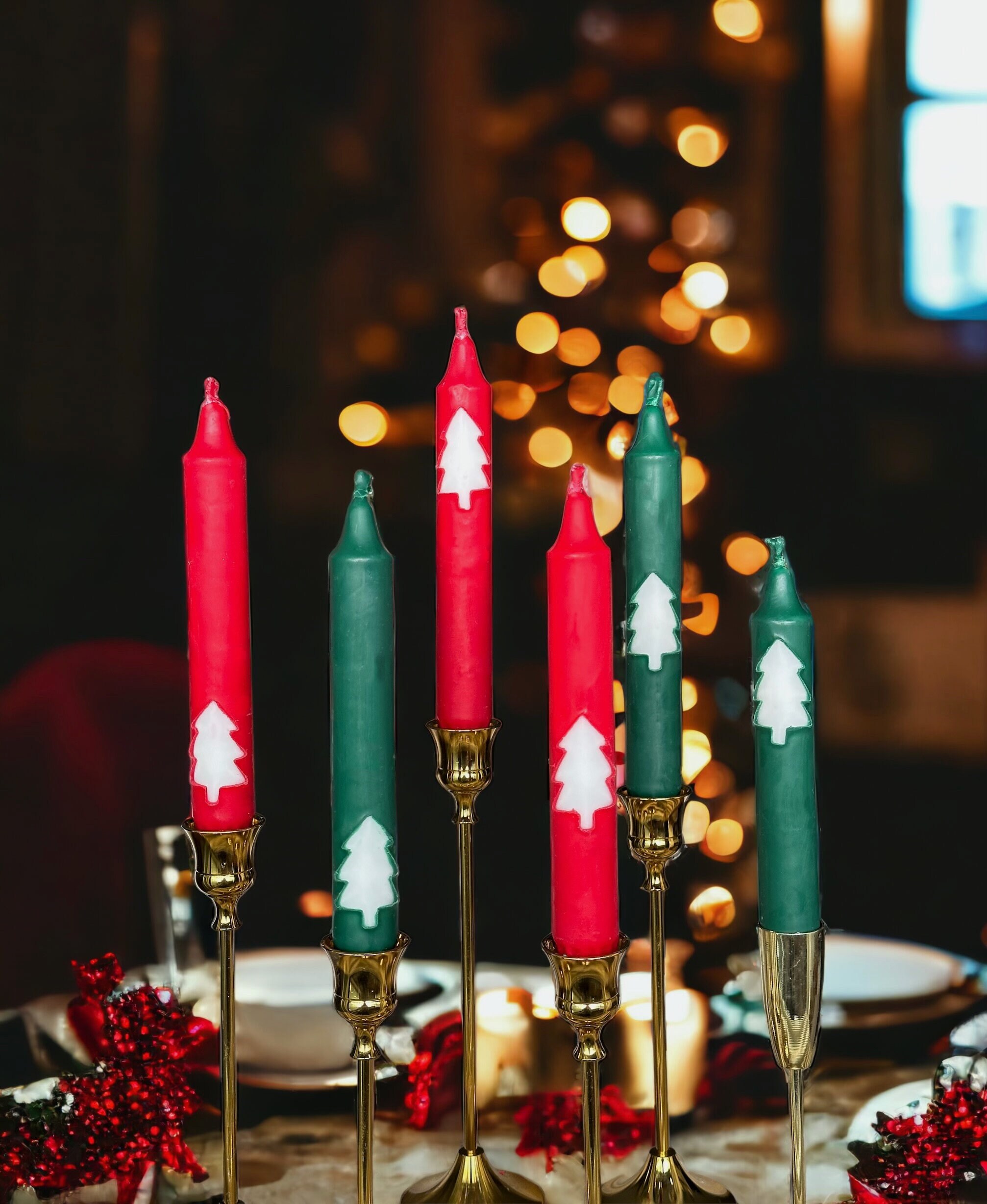 Viyffo Set Di 12 Candele Coniche Purpel Da 30,5 Cm, Non Profumate