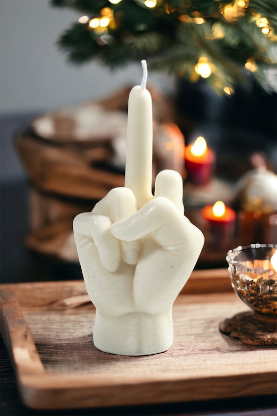 XL Large Middle Finger Candle,fuck You,funny Birthday Gift