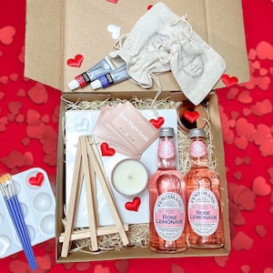 Caja de cita nocturna para dos, regalo de San Valentín para parejas, caja de experiencias, kit de bricolaje, juego de experiencias artísticas, regalo romántico para él, juego de regalo de aniversario