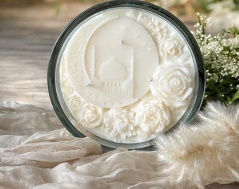 Eid Mubarak Scented Soy Wax Candle: Ramadan Gift, Islamic Home Decor