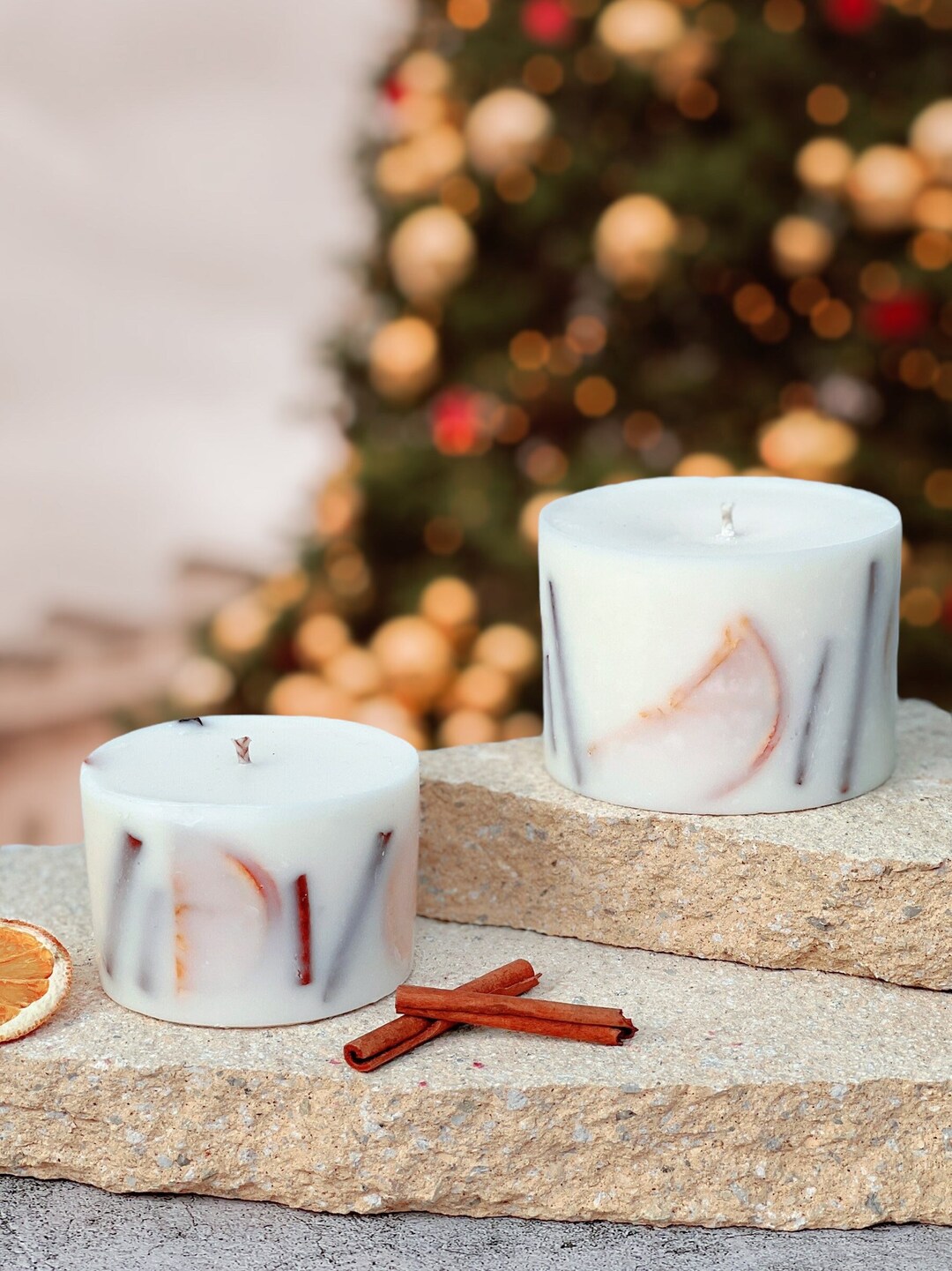 Large Christmas Candle Gift, Festive Candle, Christmas Gift Ideas