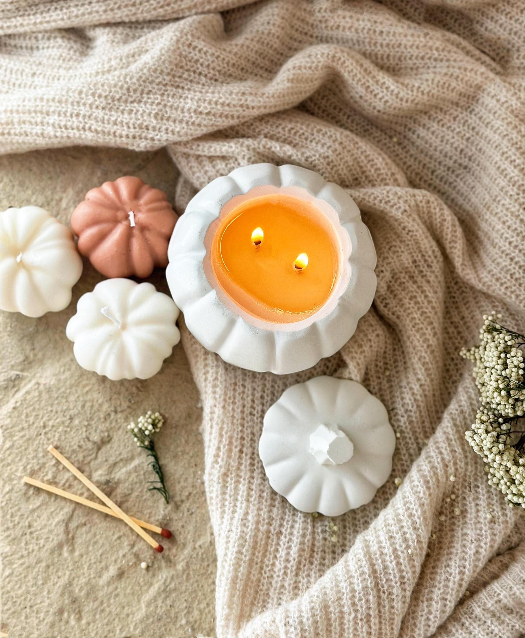 Large Pumpkin Shaped Jar Candle,pumpkin Spice Scented Candle