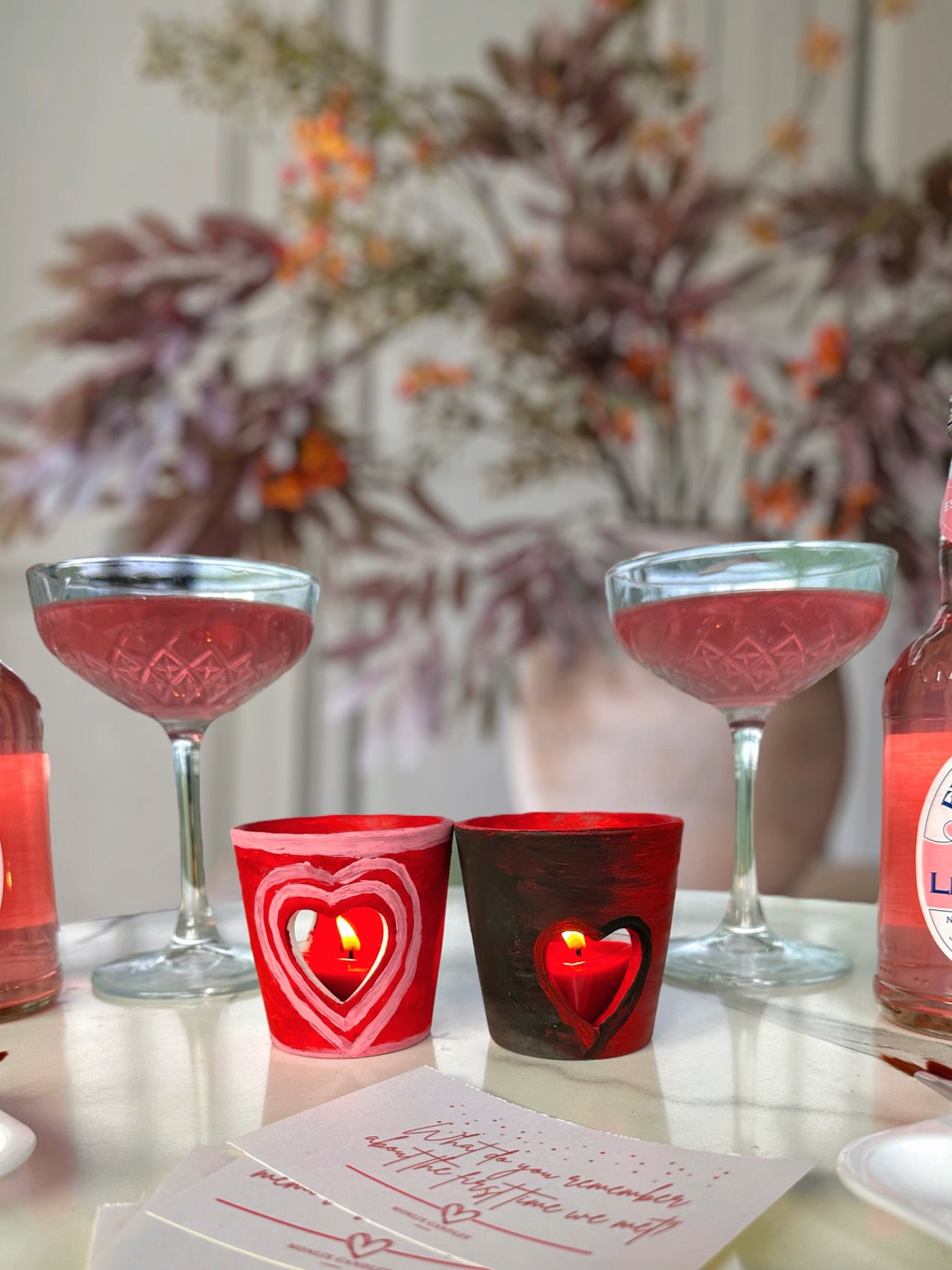 Valentines Date Night Box,paint Your Own Tealight Holder,couple ...