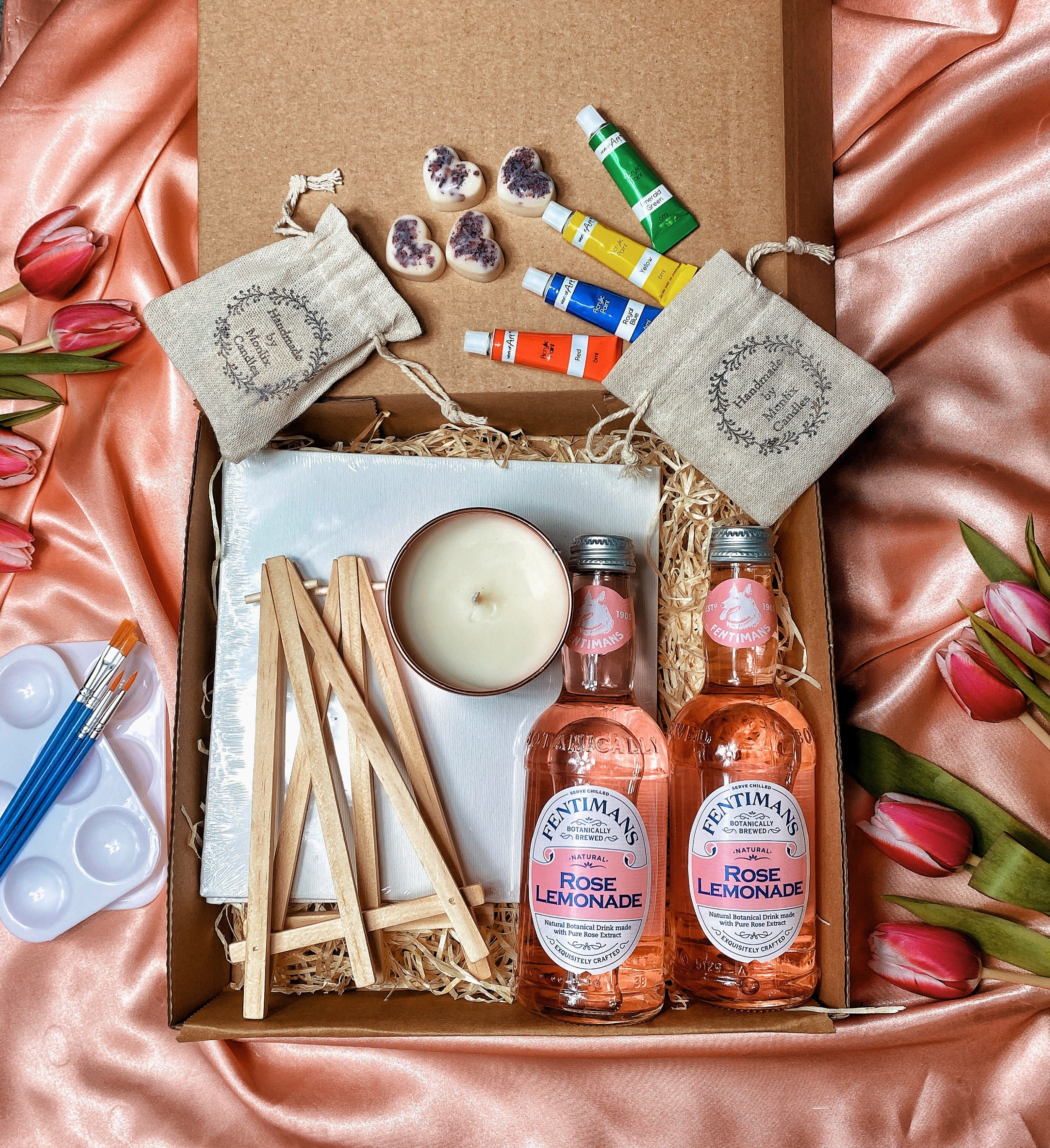 Mothers Day Experience Box for Two,sip N' Paint Athome.diy Kit,art