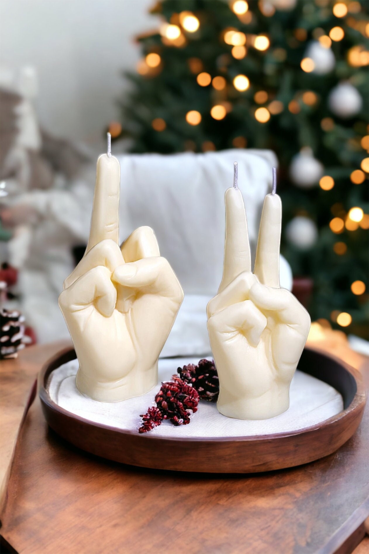 Creative Candles Middle Finger Shaped Gesture Scented Candles Niche Funny  Quirky Gifts Home Decoration Ornaments Birthday Gifts