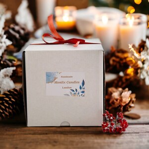 XL Large 3 wick candle,Christmas candle,Festive candle,Christmas gift,Christmas spice candle,Christmas scent,Festive gift idea for her,vegan image 7