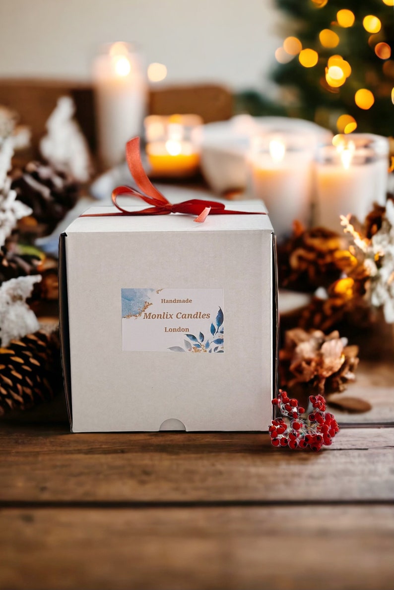 XL Large 3 wick candle,Christmas candle,Festive candle,Christmas gift,Christmas spice candle,Christmas scent,Festive gift idea for her,vegan image 7