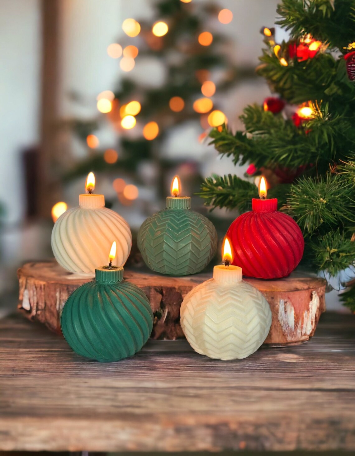 Candle Christmas Ornaments