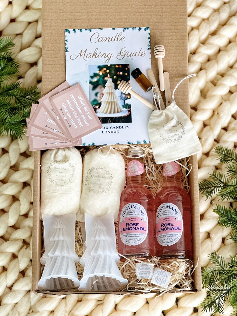 Christmas candle making kit for two,Christmas date night box,Couples Christmas gift set,Couples experience box,Festive gift,anniversary gift