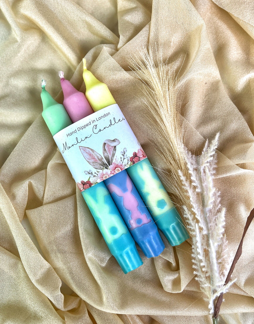 Easter Taper Candles,easter Bunny Candles,easter Table Candles,easter