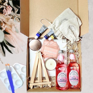 Date Night Box für zwei, DIY Kit für Paare, Geschenk für Paare, Jubiläum Geschenkbox, Kunsterlebnisset, Hochzeitsgeschenk,Vegan