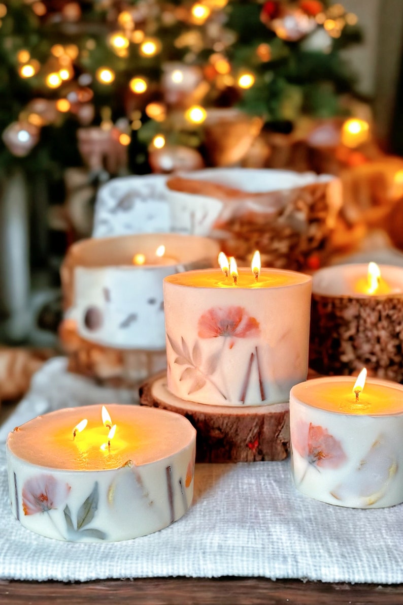 XL Large 3 wick candle,Christmas candle,Festive candle,Christmas gift,Christmas spice candle,Christmas scent,Festive gift idea for her,vegan image 3