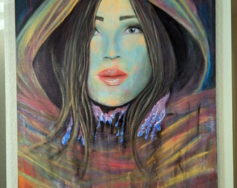 Kampf gegen die Elemente - Original Acrylgemälde