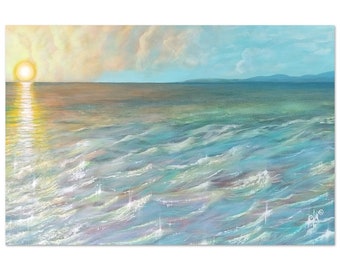 Splendor Seascape Poster – Original Acrylic Painting Art Print