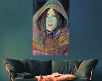 Fighting Against the Elements - Canvas Print of Original Art