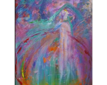 Water Under the Bridge - Canvas Print of Original Art