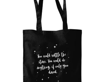 Rattle the stars tote bag | TOG merch Eco friendly Canvas | Bookish gift