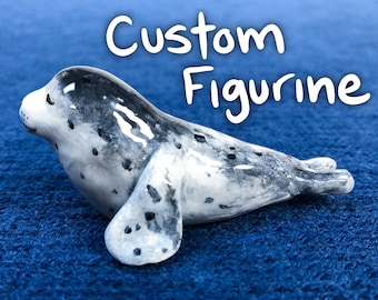 Custom Clay Figurine, Handmade Small Personalized Gift, Commission Cute Desk Decor, Polymer Clay Sculpture Tea Pet, Clay Animal Figure Totem