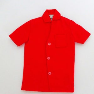 Vintage KEN Doll Short Sleeved Red Shirt by MATTEL - 1962 - Excellent Condition - Like New!