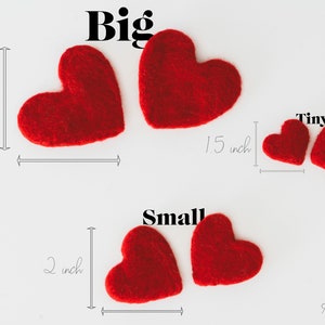 Big Red Hearts Pin Set - Wool Felt Heart Brooch - Heart Jewelry - Red Heart Pin - Large Plush Heart - Double Heart Tee- Feminist Shirt