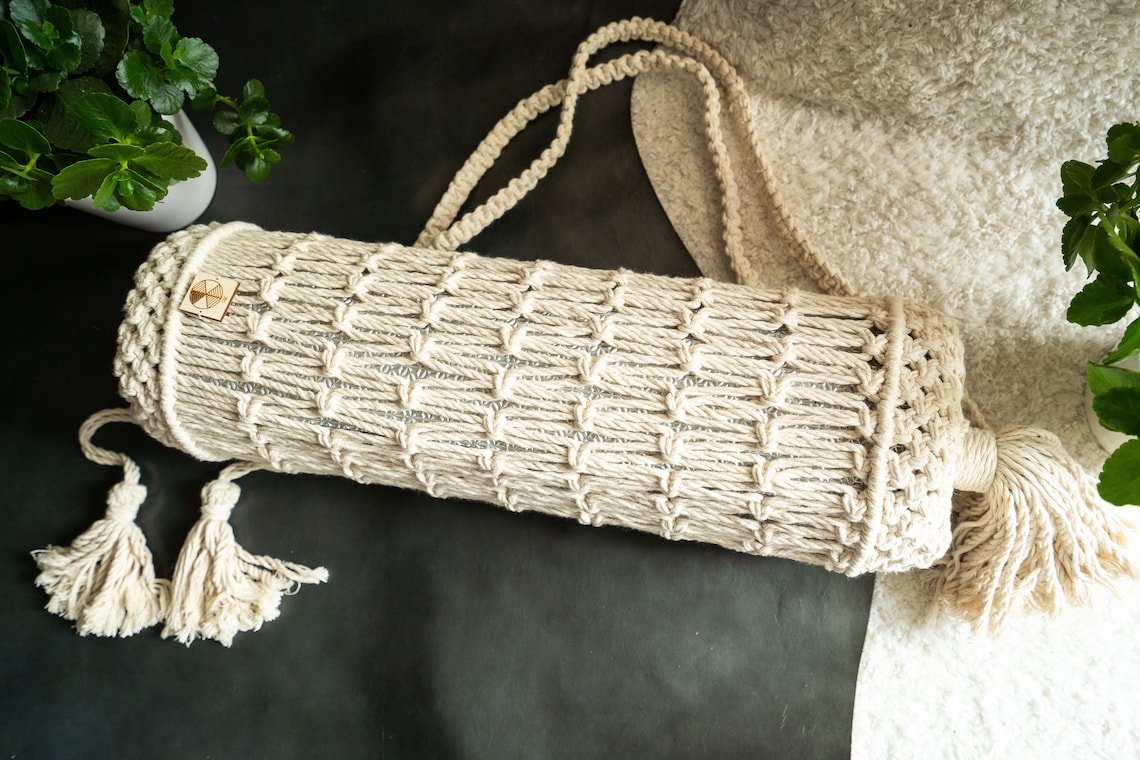 Macrame Yoga Mat Bag Yoga Bag Strap Yoga Mat Holder Etsy