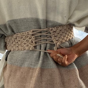 Boho Macrame Braided Belt Corset Different Sizes - Etsy