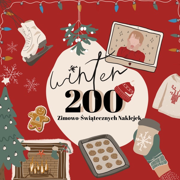 Zimowo-świąteczne Naklejki | Instagram Story Sticker Winter, Christmas | X-MAS Stickers