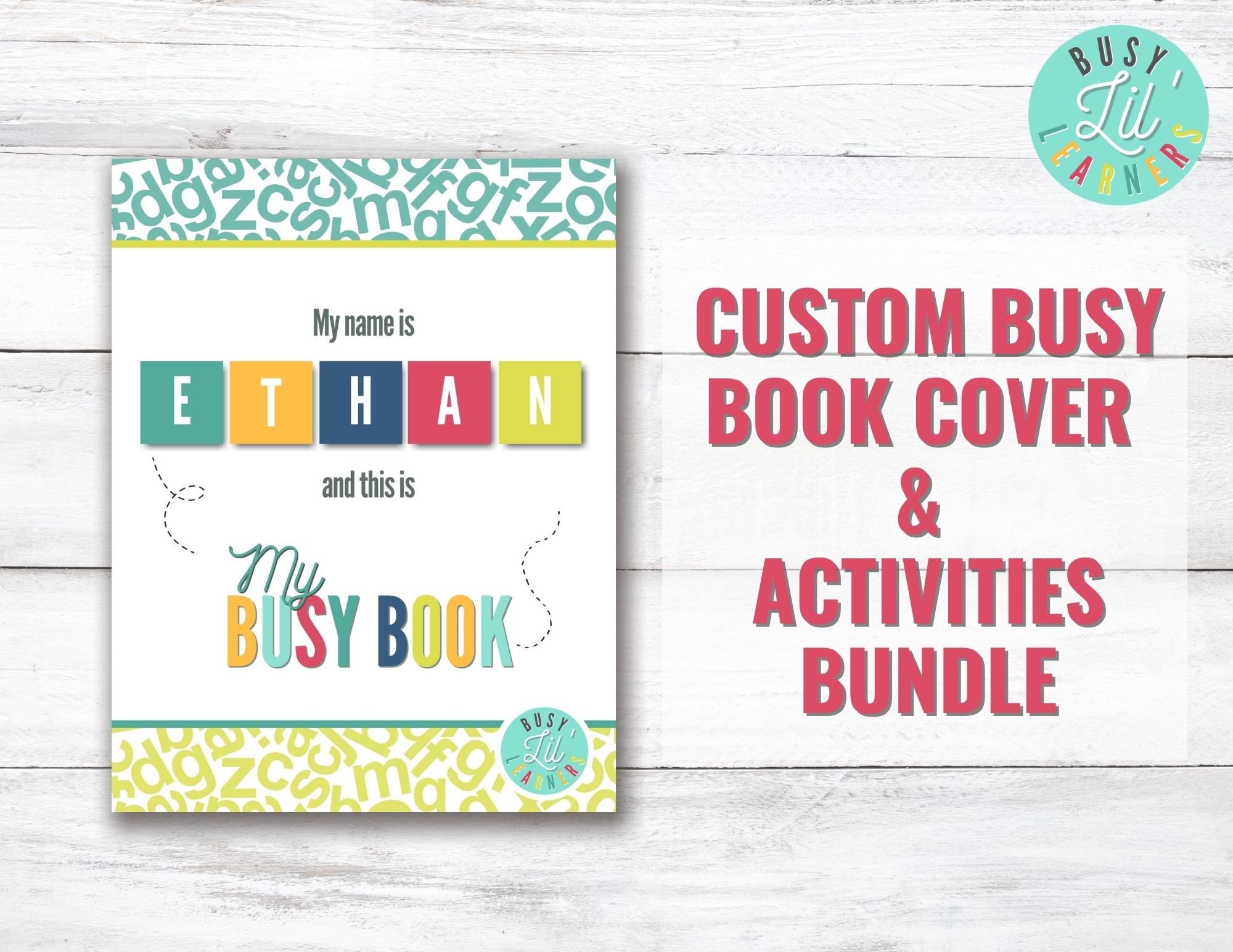 Custom Busy Book Bundle, Learning Printables for Busy Book or Binder,  Educational Printables for Toddlers, Homeschool, Personalized, Digital -  Etsy